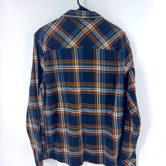 HIPPIE TREE - Jimmy Webb‎ Series Men's Plaid Button-Down Shirt - Navy and Brown - Picture 3 of 7